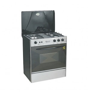 Welcome 3 Burner Gas Cooking Range Wc-777 - Black And Grey
